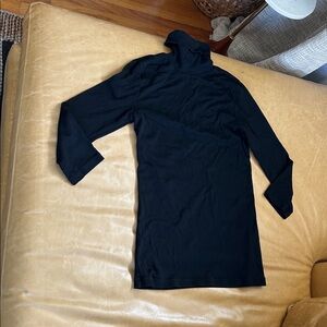 GAP Women's Turtleneck Sweater Dress Size L In Black